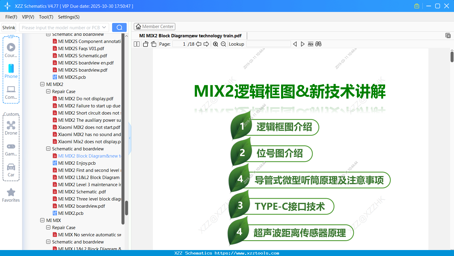 Xiaomi MI MIX2 Block Diagram&new Technology Train
